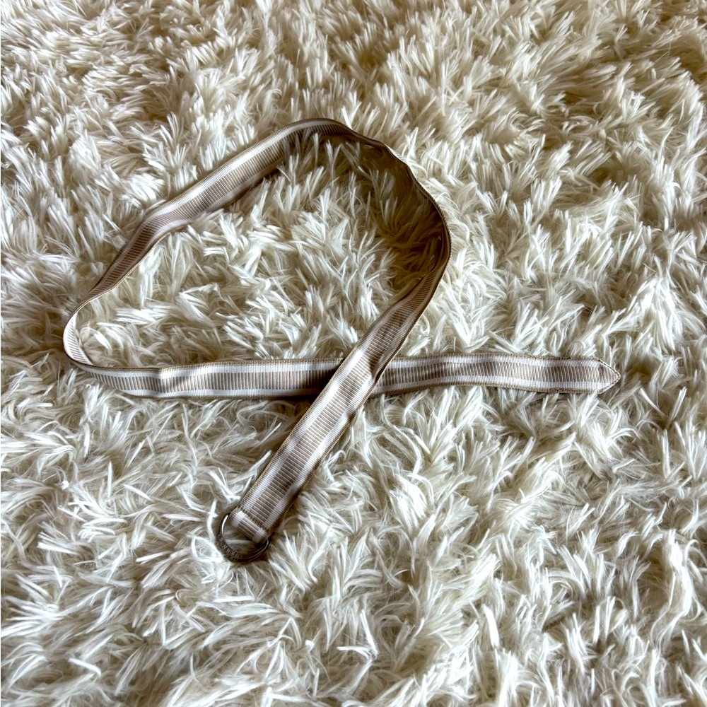 Ralph Lauren Jeans preppy striped ribbon belt